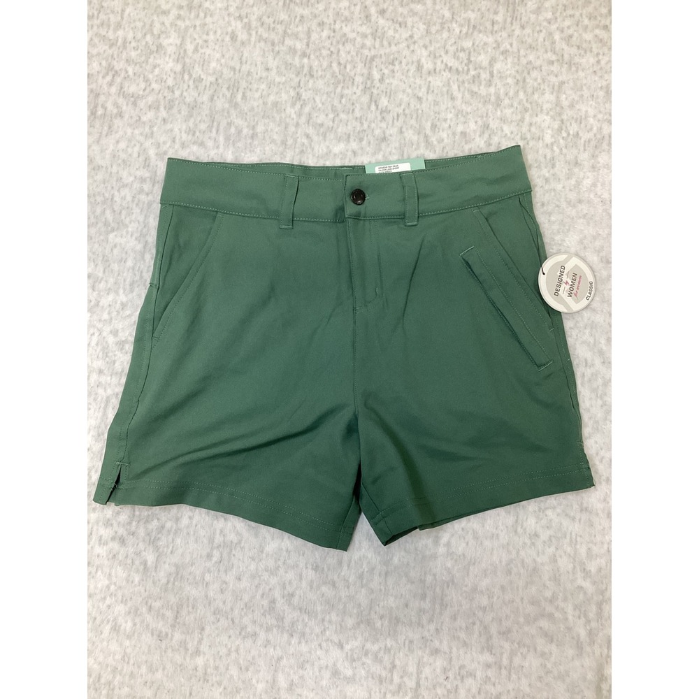 Magellan Outdoors Womens Falcon Lake Fishing Shorts Duck Green XS 178173 NEW